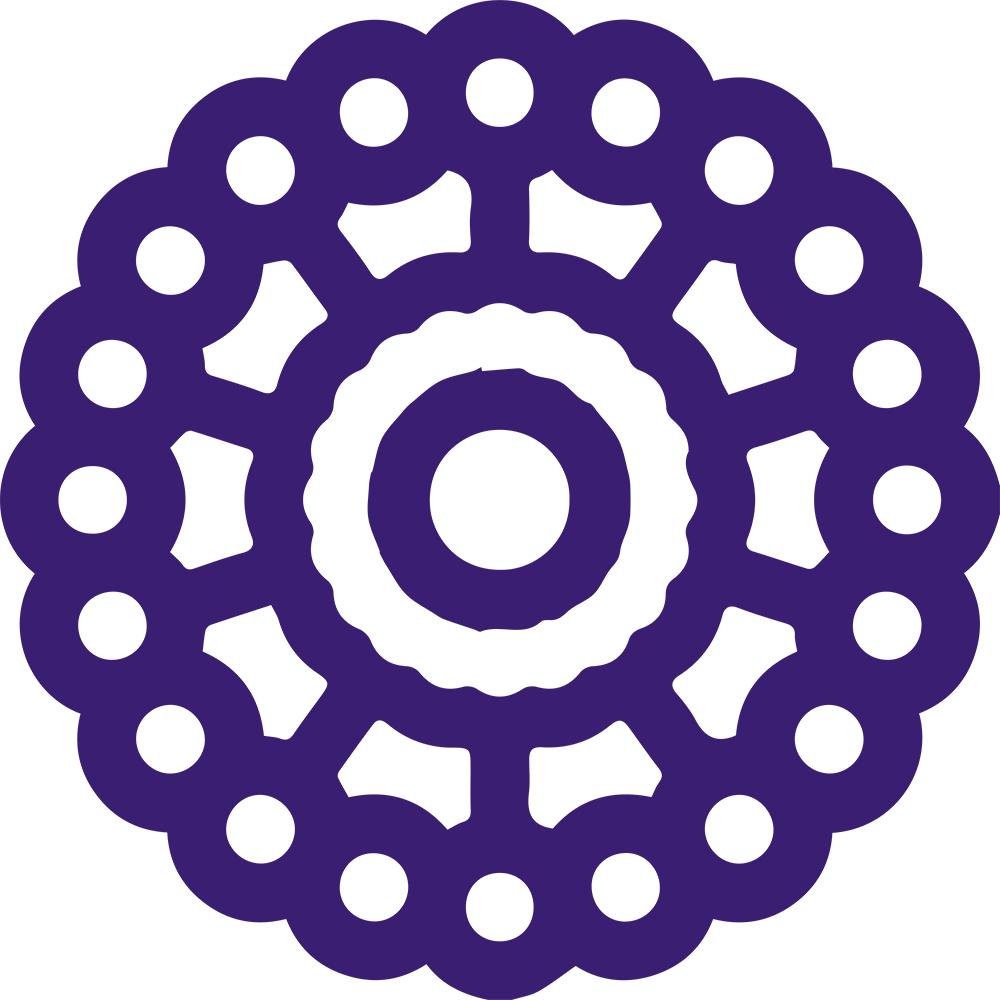 Solid deep purple background filling the frame